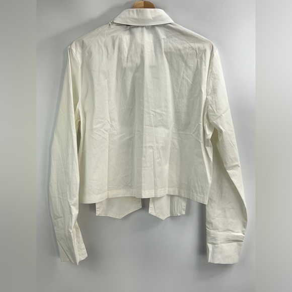 52B. Button Front Long Sleeve With Tie - Picture 6 of 11